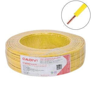 Dây điện đơn cứng Cadivi VC-0.5 mm2 (Vàng) - 300/500V