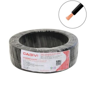 Dây điện đơn mềm Cadivi VCm-6 mm2 (Đen) - 450/750V