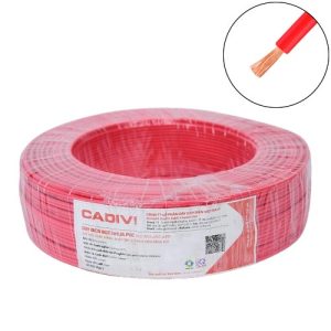 Dây điện đơn mềm Cadivi VCm-4 mm2 (Đỏ) - 450/750V