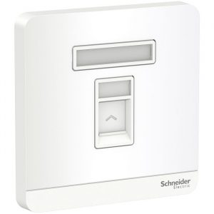 Ổ cắm mạng cat6 đơn Schneider E8331RJS6_WE_G19